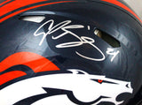 Champ Bailey Autographed Broncos F/S Speed Authentic Helmet-Beckett W Hologram