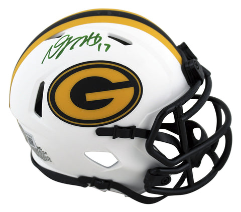Packers Davante Adams Authentic Signed Lunar Speed Mini Helmet BAS Witnessed