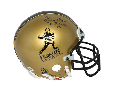 Glenn Davis & Doc Blanchard Autographed Heisman Mini Helmet Beckett 33591