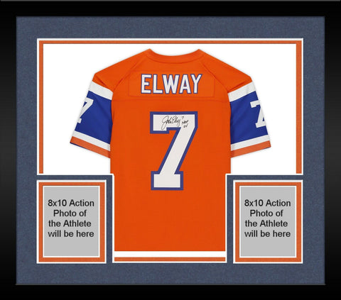 FRMD John Elway Broncos Signed Mitchell & Ness Replica Jersey w/"HOF 2004" Insc