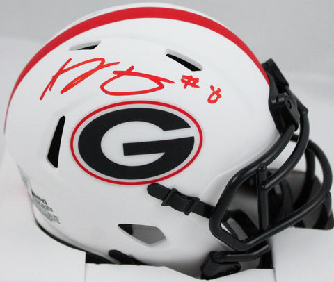 AJ Green Autographed Georgia Bulldogs Lunar Speed Mini Helmet-Beckett W Hologram