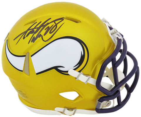 Adrian Peterson Signed Minnesota Vikings FLASH Riddell Speed Mini Helmet -SS COA
