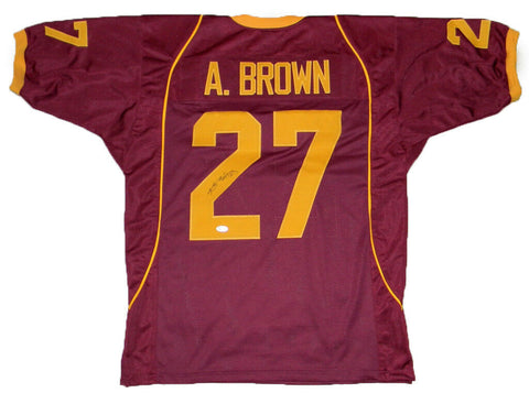 ANTONIO BROWN SIGNED AUTOGRAPHED CENTRAL MICHIGAN CHIPPEWAS #27 JERSEY JSA