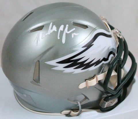 Randall Cunningham Autographed Eagles Flash Speed Mini Helmet- Beckett W Holo