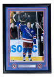 Mark Messier Signed Framed 16x20 New York Rangers Photo Farewell Insc Steiner