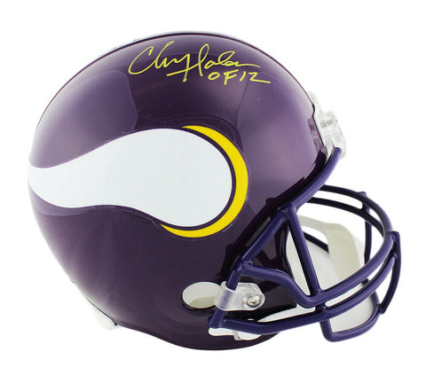 Chris Doleman Signed Minnesota Vikings Throwback Full Size Helmet- HOF 12