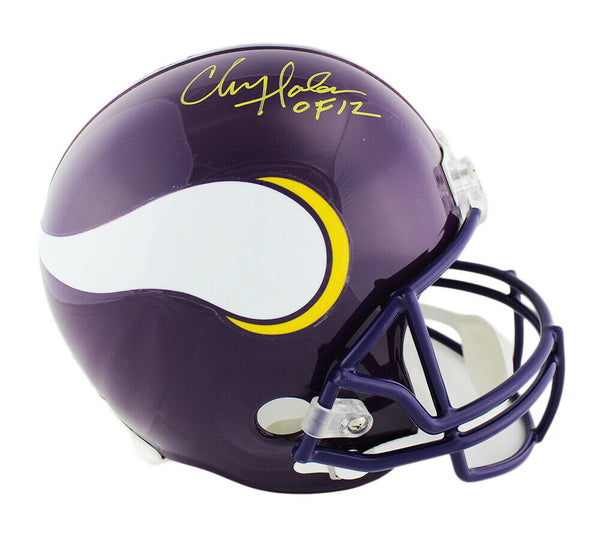 Chris Doleman Signed Minnesota Vikings Throwback Full Size Helmet- HOF 12