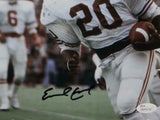 Earl Campbell Signed Texas Longhorns 8x10 White Jersey Photo- JSA W Auth *Black