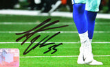 Leighton Vander Esch Autographed Dallas Cowboys 8x10 Yell Photo- Fanatics *Black
