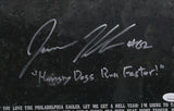 Jason Kelce Signed Framed 16x20 Eagles Speech Photo Hungry Dogs JSA