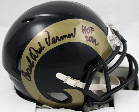 Dick Vermeil Autographed Rams 00-16 Speed Mini Helmet W/HOF-Beckett W Hologram