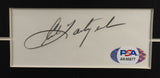 Carl Yastrzemski Signed Boston Red Sox 17" x 19" Framed Cut Display (PSA) Koufax