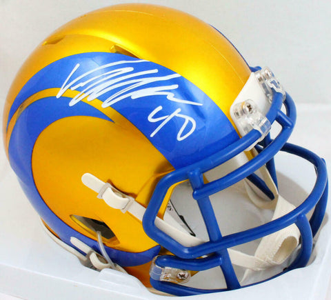 Von Miller Autographed Los Angeles Rams Flash Speed Mini Helmet-Beckett W Holo