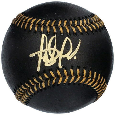 FERNANDO TATIS Jr. Autographed San Diego Padres Black Leather Baseball FANATICS