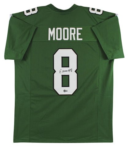 Elijah Moore Authentic Signed Green Pro Style Jersey Autographed BAS Witnessed