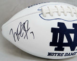 Will Fuller Autographed Notre Dame Irish Logo Football- JSA W Play Like a Champ