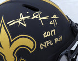 Alvin Kamara Autographed Saints Eclipse Full Size Helmet (Light) Beckett WJ58346
