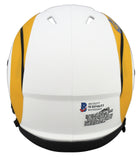 Rams Eric Dickerson HOF 99 Authentic Signed Lunar Speed Mini Helmet BAS Witness