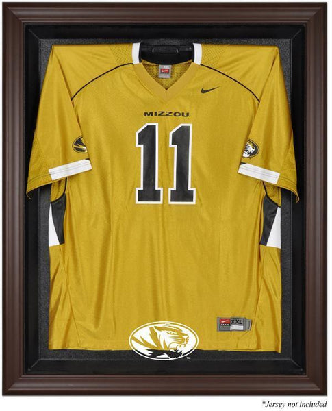 Missouri Tigers Brown Framed Logo Jersey Display Case Authentic