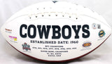 Dak Prescott Autographed Dallas Cowboys Logo Football-Beckett W Hologram *Black