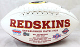 John Riggins Autographed Washington Redskins Logo Football w/HOF-Beckett W Holo