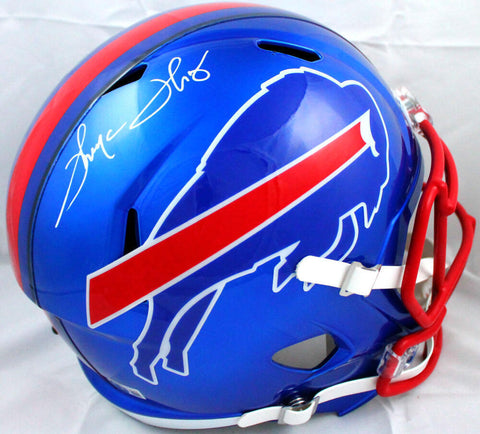 Thurman Thomas Autographed Buffalo Bills F/S Flash Speed Helmet-Beckett W Holo