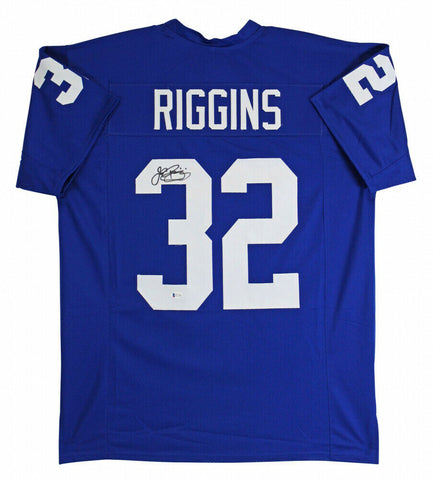 John Riggins Signed Kansas Jayhawks Jersey (Beckett COA) Washington Redskins R.B