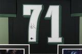 JASON PETERS (Eagles black TOWER) Signed Autographed Framed Jersey Beckett