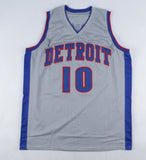 Dennis Rodman Signed Pistons Jersey (Beckett COA) Detroit 7xNBA Rebounding Champ
