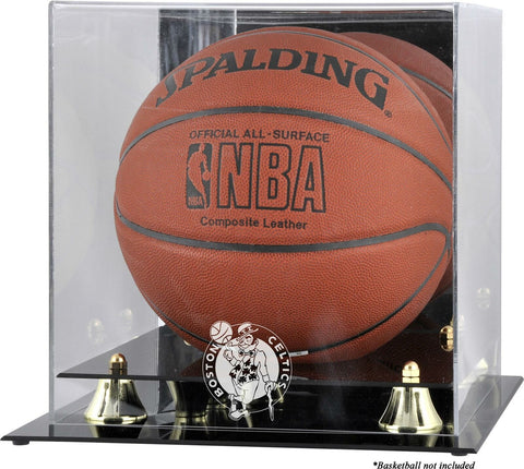 Boston Celtics Golden Classic Team Logo Basketball Display Case - Fanatics