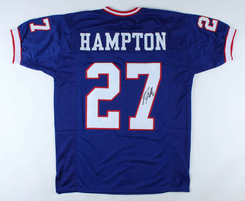 Rodney Hampton Signed New York Giants Jersey (JSA COA) Super Bowl XXV Champion