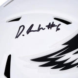 Autographed Devonta Smith Eagles Mini Helmet Fanatics Authentic COA