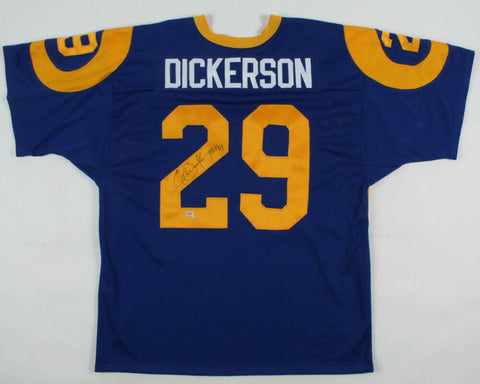 Eric Dickerson Signed Los Angeles Rams Jersey Inscribed "HOF 99" (PSA Hologram)