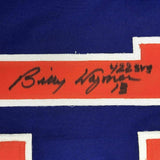 FRAMED Autographed/Signed BILLY WAGNER 33x42 New York Blue Jersey JSA COA Auto