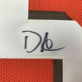 FRAMED Autographed/Signed DAVID NJOKU 33x42 Cleveland Orange Jersey PSA/DNA COA