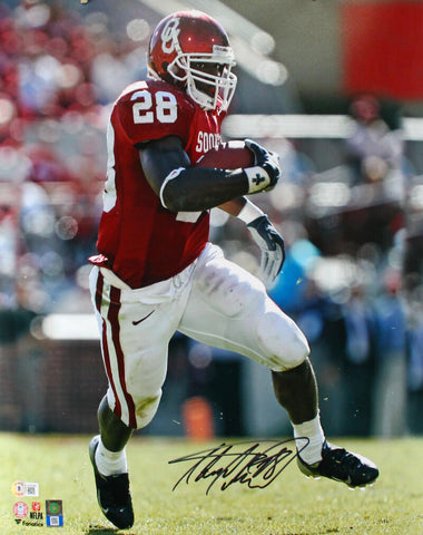 Adrian Peterson Signed Oklahoma Sooners 16x20 FP Running Photo-Beckett W Holo