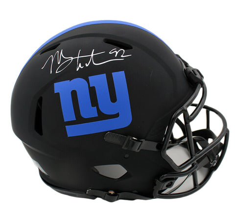 Michael Strahan Signed New York Giants Speed Authentic Eclipse NFL Helmet