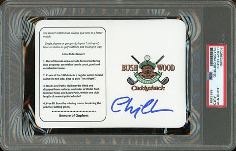 Chevy Chase (Ty Webb) Signed Caddyshack Bushwood C.C. Golf Scorecard (PSA/DNA)