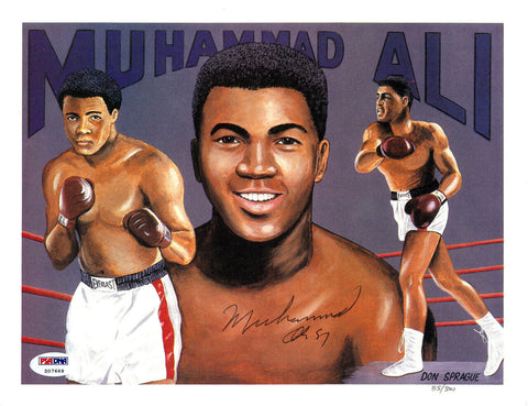 Muhammad Ali Autographed Signed 8x10 Photo PSA/DNA #Z07669