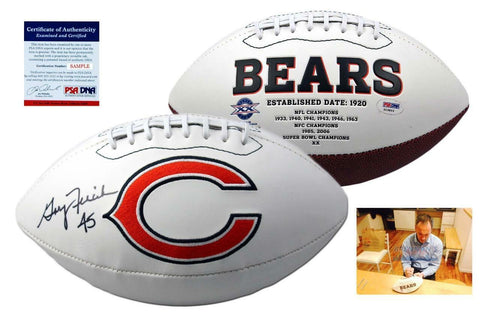 Gary Fencik SIGNED Chicago Bears Football - PSA/DNA Autographed w/ Photo