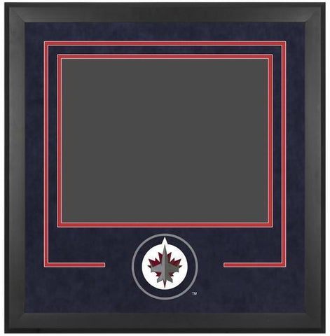 Winnipeg Jets 16x20 Horizontal Deluxe Suede Setup Frame w/Team Logo