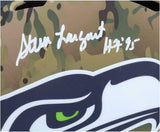 Steve Largent Seattle Seahawks Signed CAMO Alternate Rep Helmet & "HOF 95" Insc