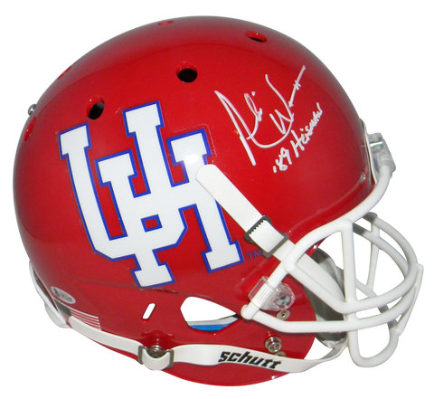 ANDRE WARE SIGNED AUTOGRAPHED HOUSTON COUGARS THROWBACK FULL SIZE HELMET BECKETT