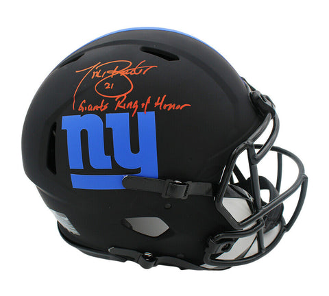 Tiki Signed New York Giants Speed Authentic Eclipse NFL Helmet - Giants ROH