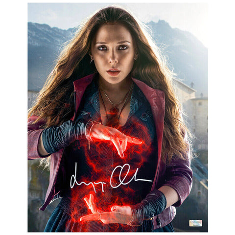 Elizabeth Olsen Autographed Avengers Scarlet Witch Wanda Maximoff 11x14 Photo