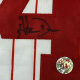 Framed Autographed/Signed Adam Dunn 33x42 Cincinnati Pinstripe Jersey JSA COA