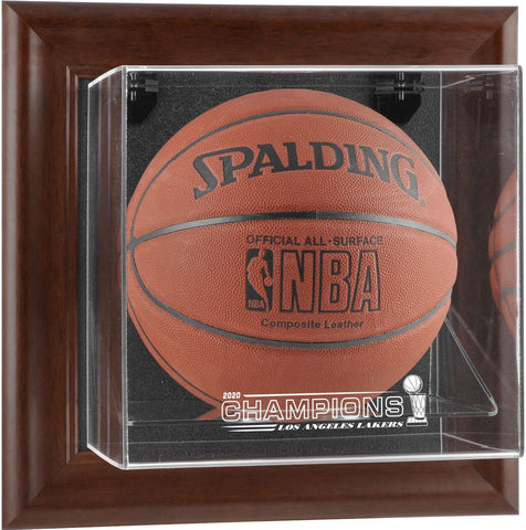 LA Lakers FRMD Wall-Mountable 2020 NBA Finals Champ Logo Basketball Display Case