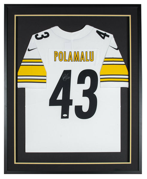 Troy Polamalu Signed Pittsburgh Steelers Black Nike Limited Football Jersey  JSA