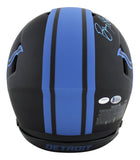 Lions Barry Sanders Signed Eclipse Full Size Speed Proline Helmet BAS