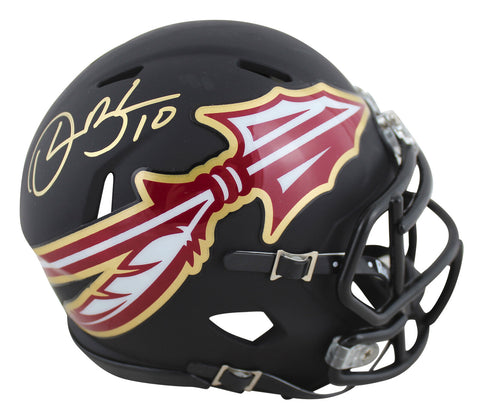 Florida State Derrick Brooks Authentic Signed AMP Speed Mini Helmet BAS Witness